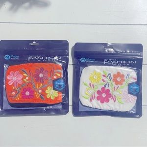 2 Minky Floral Fashion Masks